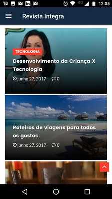 Emulate Android APK Revista Integra