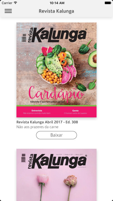 Emulate iPhone app Revista Kalunga using MyAndroid Emulate iPhone app Revista Kalunga using MyAndroid