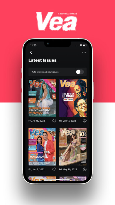 Emulate iPhone app Revista Vea using MyAndroid