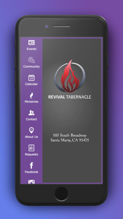 Emulate iPhone app Revival Tabernacle Church using MyAndroid