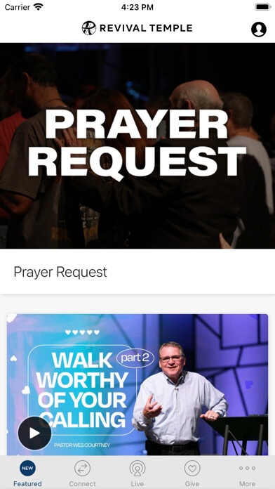 Emulate iPhone app Revival Temple using MyAndroid