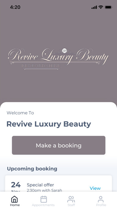 Emulate iPhone app Revive Luxury Beauty using MyAndroid Emulate iPhone app Revive Luxury Beauty using MyAndroid