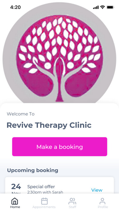 Emulate iPhone app Revive Therapy Clinic using MyAndroid Emulate iPhone app Revive Therapy Clinic using MyAndroid