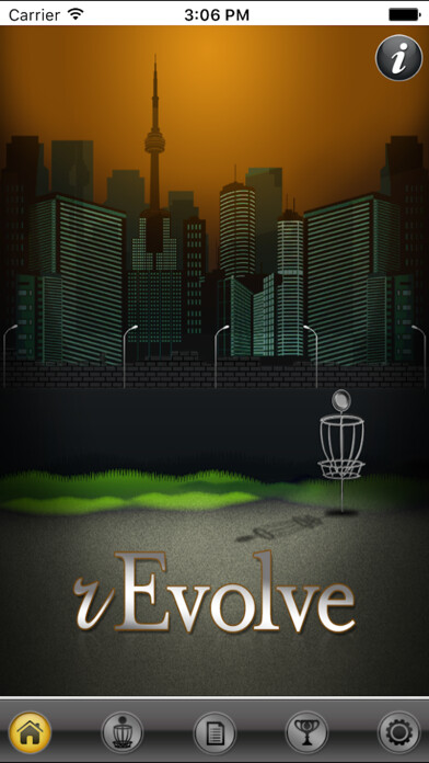 Emulate iPhone app rEvolve Disc Golf using MyAndroid