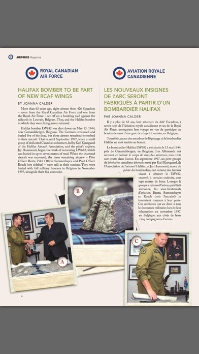Emulate iPhone app Revue Airforce Magazine using MyAndroid