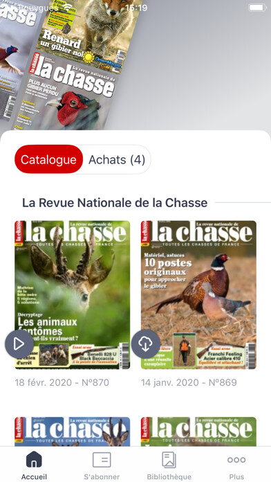 Emulate iPhone app Revue Nationale de la Chasse using MyAndroid Emulate iPhone app Revue Nationale de la Chasse using MyAndroid