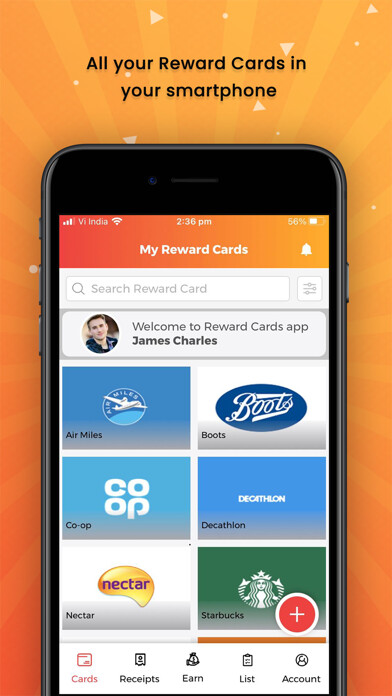 Emulate iPhone app Reward Cards : The Card Wallet using MyAndroid Emulate iPhone app Reward Cards : The Card Wallet using MyAndroid