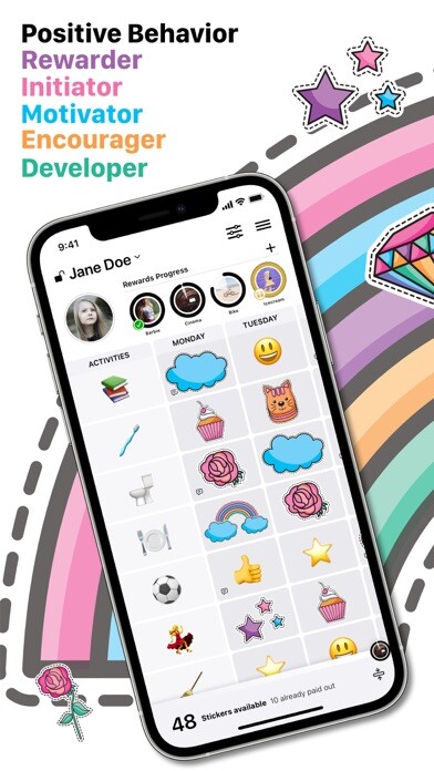 Emulate iPhone app Reward Chart & Goals Tracker using MyAndroid Emulate iPhone app Reward Chart & Goals Tracker using MyAndroid