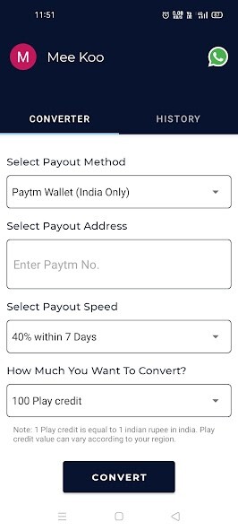 Run android online APK Rewards Converter® : Fast Cash from MyAndroid or emulate Rewards Converter® : Fast Cash using MyAndroid