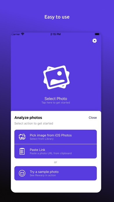 Emulate iPhone app Rewarp using MyAndroid