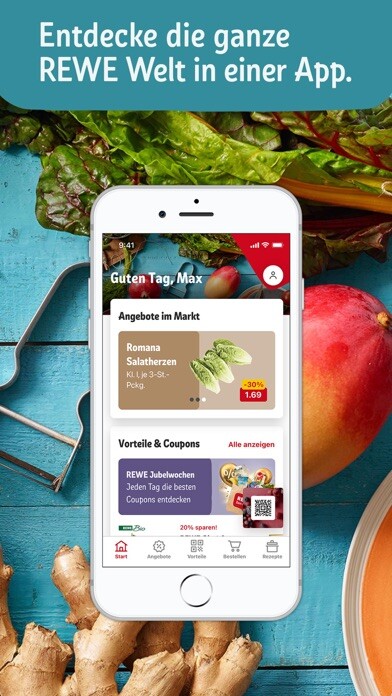 Emulate iPhone app REWE Angebote & Lieferservice using MyAndroid