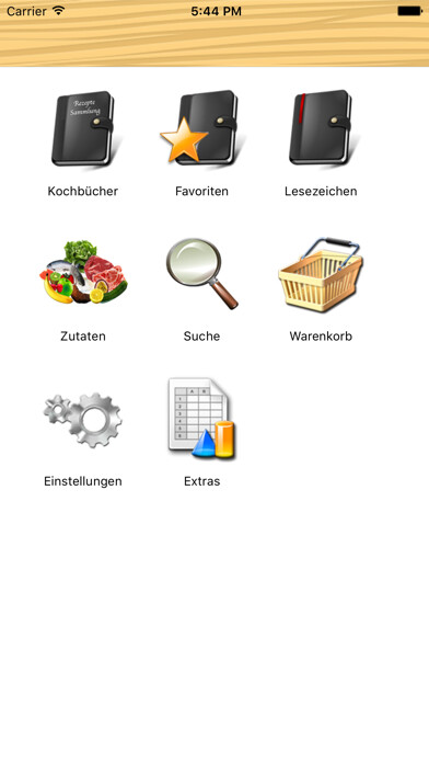 Emulate iPhone app Rezeptesammlung using MyAndroid Emulate iPhone app Rezeptesammlung using MyAndroid