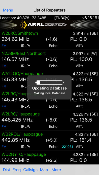 Emulate iPhone app RFinder WW Repeater Directory using MyAndroid Emulate iPhone app RFinder WW Repeater Directory using MyAndroid