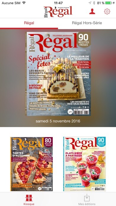 Emulate iPhone app Régal Magazine using MyAndroid Emulate iPhone app Régal Magazine using MyAndroid