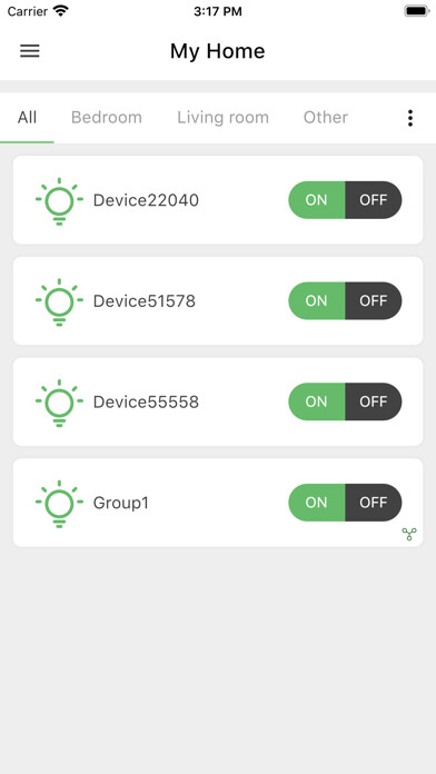 Emulate iPhone app RGB Bulb using MyAndroid Emulate iPhone app RGB Bulb using MyAndroid