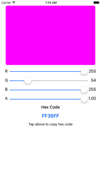 Emulate iPhone app RGB Color App - RGB Value Converter Hex Color Code using MyAndroid Emulate iPhone app RGB Color App - RGB Value Converter Hex Color Code using MyAndroid