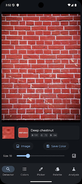 Emulate iPhone app RGB Color Detector using MyAndroid