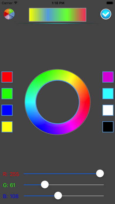 Emulate iPhone app RGB Remote using MyAndroid