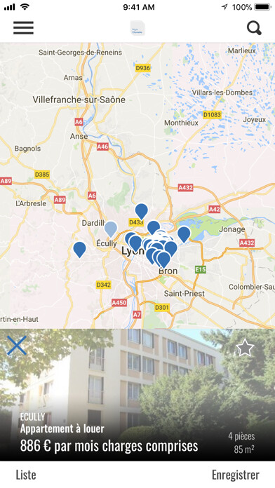 Emulate iPhone app Régie Chomette immobilier using MyAndroid Emulate iPhone app Régie Chomette immobilier using MyAndroid