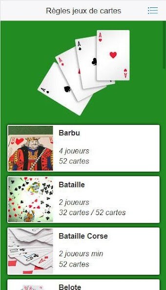 Run android online APK Règles jeux de cartes from MyAndroid or emulate Règles jeux de cartes using MyAndroid Run android online APK Règles jeux de cartes from MyAndroid or emulate Règles jeux de cartes using MyAndroid