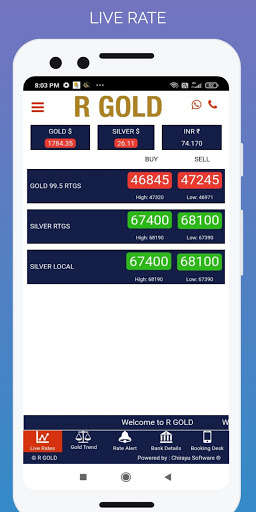 Run android online APK RGold from MyAndroid or emulate RGold using MyAndroid