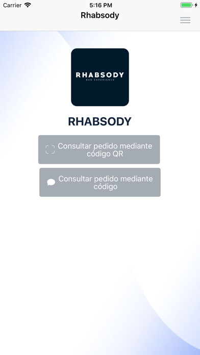 Emulate iPhone app Rhabsody Music-Food-Drink Loja using MyAndroid