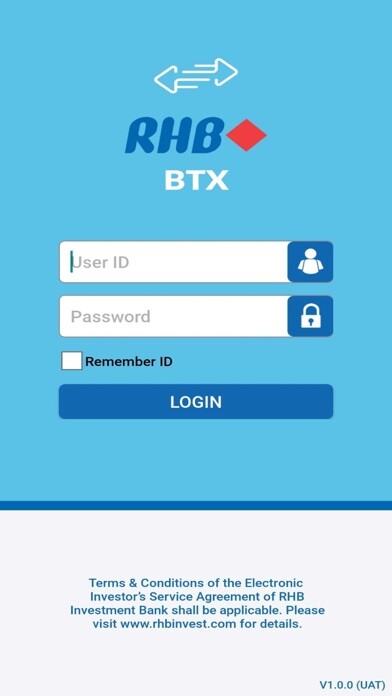 Emulate iPhone app RHB BTX (Mobile) using MyAndroid Emulate iPhone app RHB BTX (Mobile) using MyAndroid