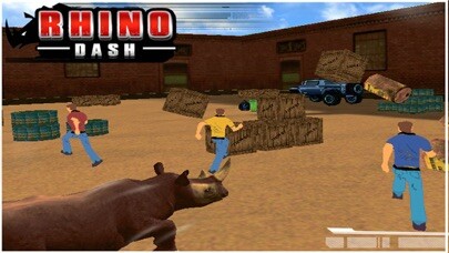 Emulate iPhone app Rhino Dash Rampage Simulator using MyAndroid Emulate iPhone app Rhino Dash Rampage Simulator using MyAndroid