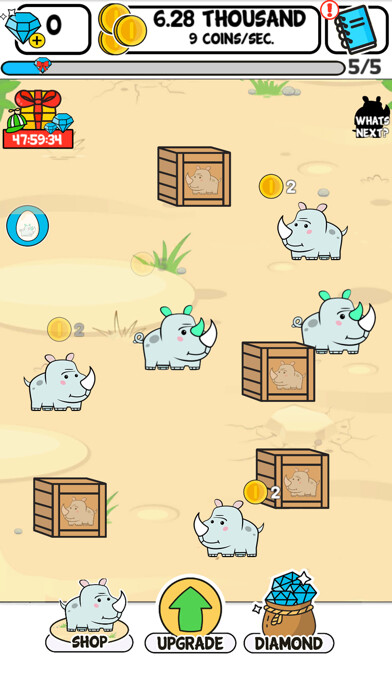 Emulate iPhone app Rhino Evolution - Clicker Game using MyAndroid Emulate iPhone app Rhino Evolution - Clicker Game using MyAndroid