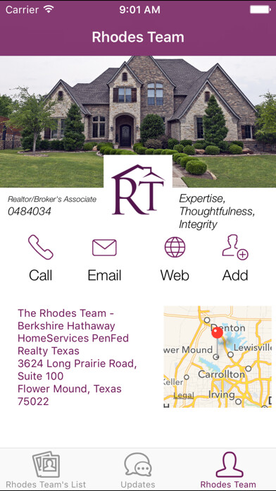 Emulate iPhone app Rhodes Team using MyAndroid