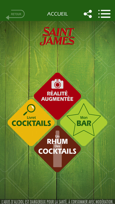 Emulate iPhone app Rhum Saint James using MyAndroid Emulate iPhone app Rhum Saint James using MyAndroid