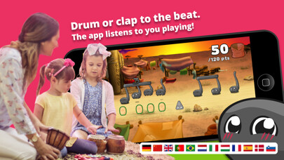 Emulate iPhone app Rhythmic Village for Schools using MyAndroid