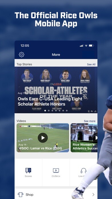 Emulate iPhone app Rice Owls Game Day using MyAndroid Emulate iPhone app Rice Owls Game Day using MyAndroid