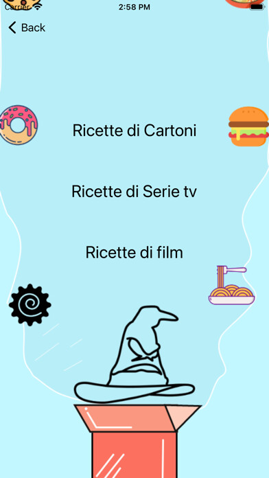 Emulate iPhone app Ricettario Fantasy using MyAndroid Emulate iPhone app Ricettario Fantasy using MyAndroid