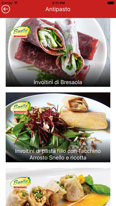 Emulate iPhone app Ricette firmate Rovagnati using MyAndroid Emulate iPhone app Ricette firmate Rovagnati using MyAndroid