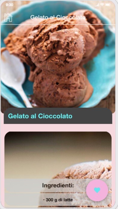Emulate iPhone app Ricette gelati using MyAndroid Emulate iPhone app Ricette gelati using MyAndroid