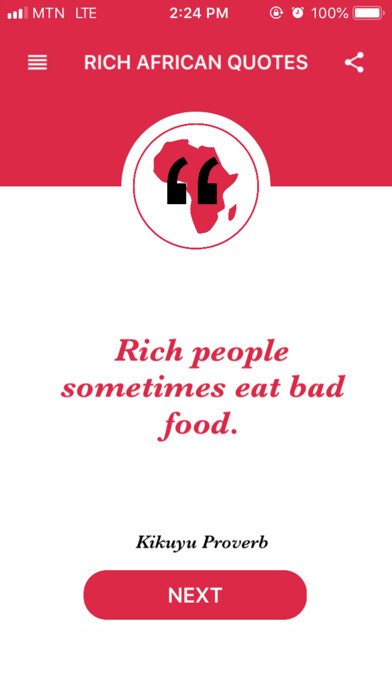 Emulate iPhone app Rich African Quotes using MyAndroid Emulate iPhone app Rich African Quotes using MyAndroid