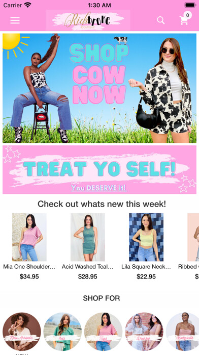 Emulate iPhone app Rich Broke Boutique using MyAndroid Emulate iPhone app Rich Broke Boutique using MyAndroid