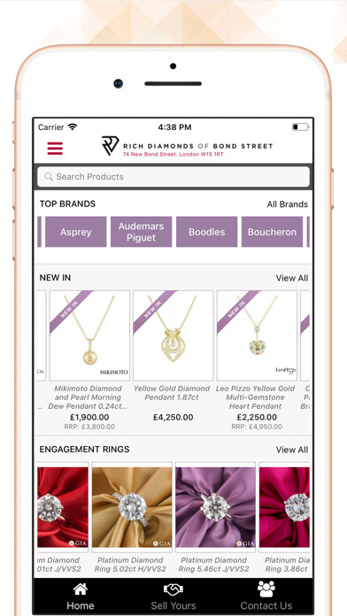 Emulate iPhone app Rich Diamonds using MyAndroid