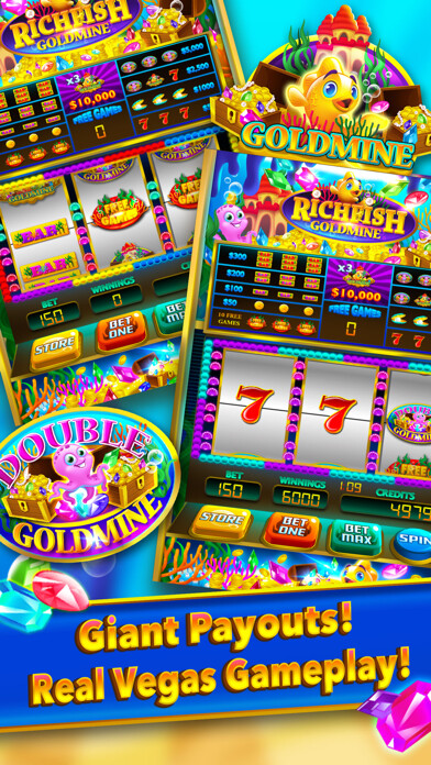 Emulate iPhone app Rich Fish Gold Mine Win Slots using MyAndroid
