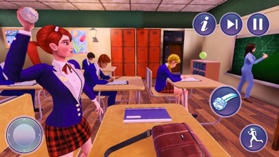 Emulate iPhone app Rich Girl High School Days Sim using MyAndroid