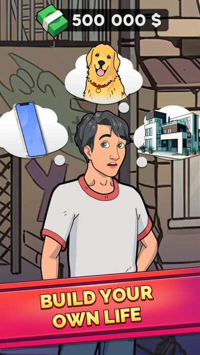 Emulate iPhone app Rich Inc. Idle Life Sim Empire using MyAndroid