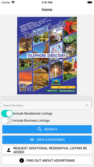 Emulate iPhone app Richland County Directory using MyAndroid
