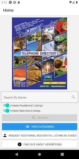 Run android online APK Richland County Telephone Directory from MyAndroid or emulate Richland County Telephone Directory using MyAndroid
