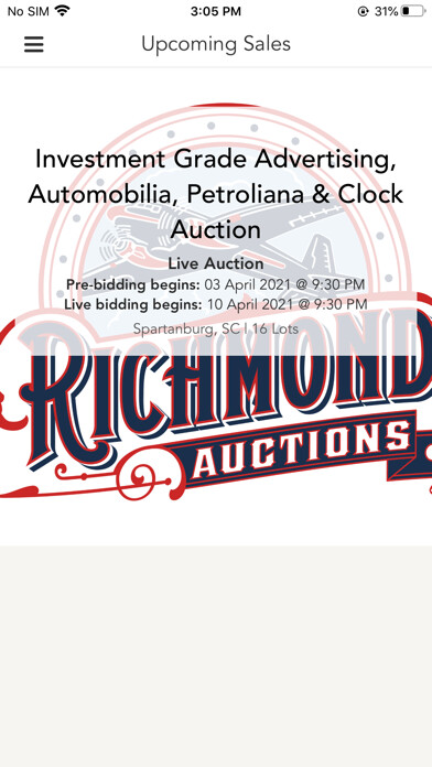 Emulate iPhone app Richmond Auctions using MyAndroid Emulate iPhone app Richmond Auctions using MyAndroid