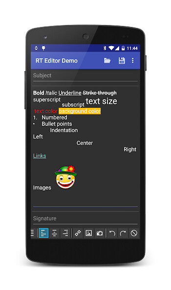 Run android online APK Rich Text Editor Demo from MyAndroid or emulate Rich Text Editor Demo using MyAndroid Run android online APK Rich Text Editor Demo from MyAndroid or emulate Rich Text Editor Demo using MyAndroid