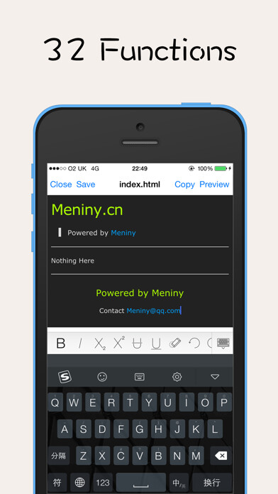 Emulate iPhone app RichText Pro using MyAndroid