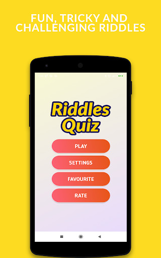 Run android online APK Riddles Quiz & Brain Teasers from MyAndroid or emulate Riddles Quiz & Brain Teasers using MyAndroid