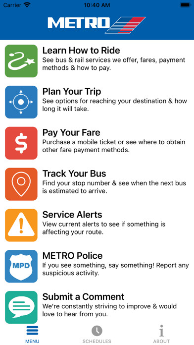 Emulate iPhone app RideMETRO using MyAndroid Emulate iPhone app RideMETRO using MyAndroid
