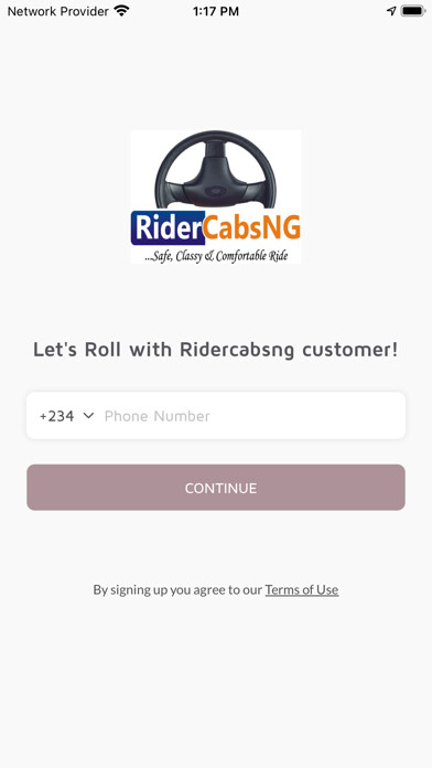Emulate iPhone app Ridercabsng customer using MyAndroid Emulate iPhone app Ridercabsng customer using MyAndroid